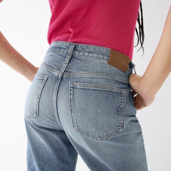 🆕 J CREW 11"  High-Rise 90's Classic Straight Jeans Size 27 BF691 NWT - Picture 3 of 10